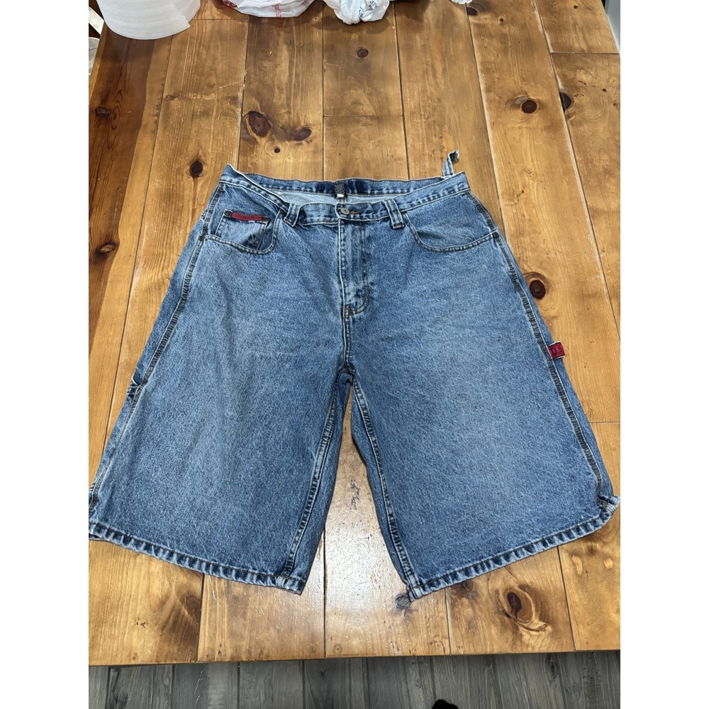 U.S. Polo Assn. Men's Baggy Denim Jean Shorts Size 36 Blue Carpenter Vintage Y2K